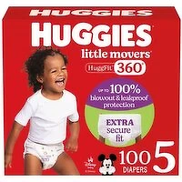 Huggies - Little Movers HuggFit 360  - Size 5, 100 Each
