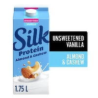 Silk - Silk Almond & Cashew Mlk Unsweet Vanill, 1.75 Litre