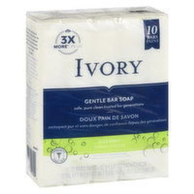 IVORY - Gentle Bar Soap , Aloe Scent 10 Pack, 10 Each