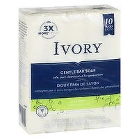 IVORY - Gentle Bar Soap , Aloe Scent 10 Pack, 10 Each