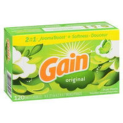 Gain - Original Dryer Sheets, 120 Each