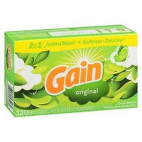 Gain - Original Dryer Sheets, 120 Each