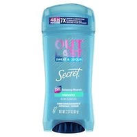 Secret - Womens Outlast Sweat & Odor Clear Gel Deodorant, Unscented, 73 Gram