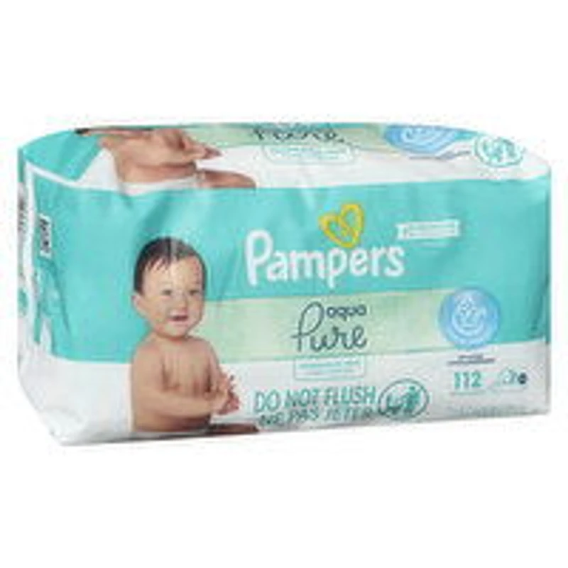 Pampers - Aqua Pure Wipes, 112 Each