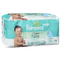 Pampers - Aqua Pure Wipes, 112 Each