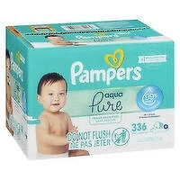 Pampers - Aqua Pure - Baby Wipes, 336 Each