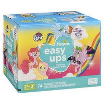 Pampers - Easy Ups Training Underwear - Girls 2T-3T, 74 Each