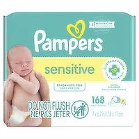 Pampers - Baby Wipes Sensitive, 168 Each