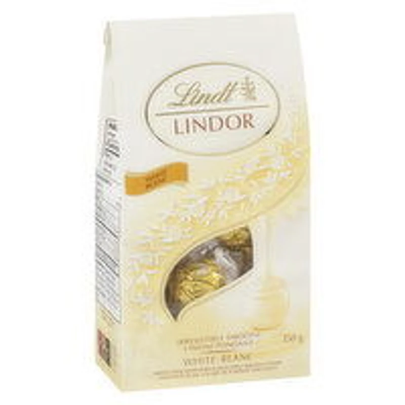 Lindt - Lindor Bag White CHOCOLATE, 150 Gram