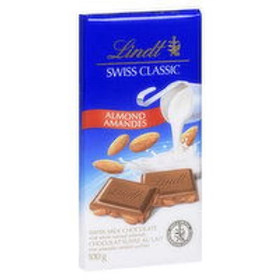 Lindt - Swiss Classics Milk Almond Bar, 100 Gram