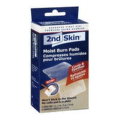 2nd Skin - Moist Burn Sterile Pads, 4 Each