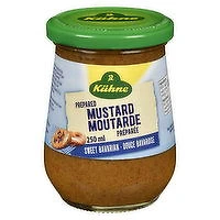 KUHNE - Prepared Mustard - Sweet Bavarian, 250 Millilitre