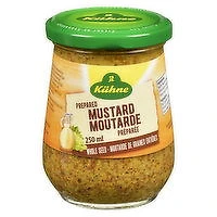 KUHNE - Prepared Mustard - Whole Grain, 250 Millilitre