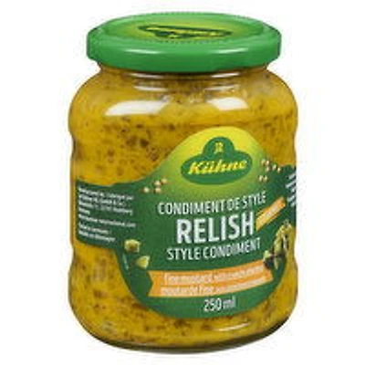 KUHNE - Gourmet Relish - Fine Mustard, 250 Millilitre