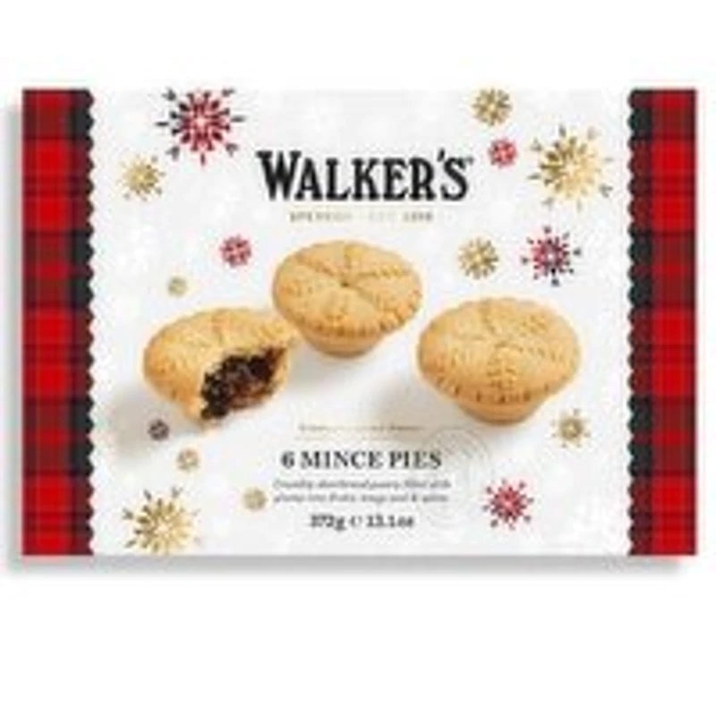Walker's - Luxury Christmas Fruit Tarts, 6 Each