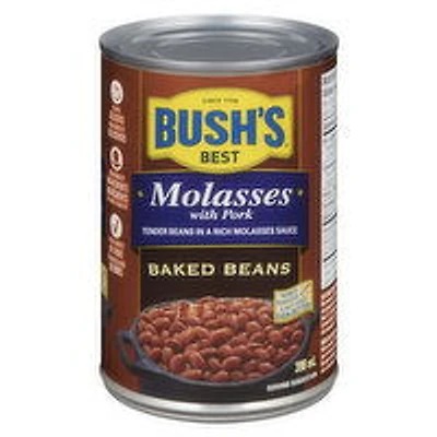 Bush's Best - Molasses with Pork Baked Beans, 398 Millilitre