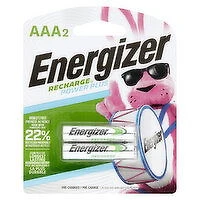 Energizer - Recharge Power Plus AAA2 Batteries, 2 Each