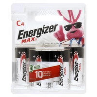 Energizer - Max Batteries C, 4 Each