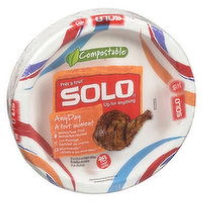 SOLO - 10IN Heavy Duty Paper Plates, 48 Each