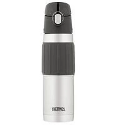 Thermos - Stainless Steel Black Water Bottle, 530 Millilitre
