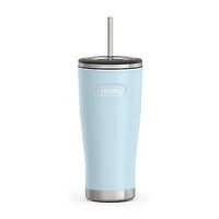 Thermos - Stainless Steel Glacier Cold Cup w/Stainless Steel Straw, 710 Millilitre
