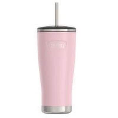Thermos - Stainless Steel Sunset Pink Cold Cup With Stainless Steel Straw, 710 Millilitre