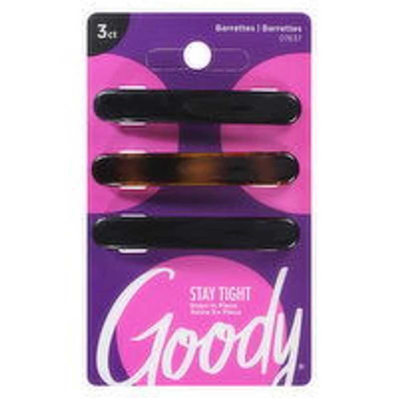 Goody - Slide Proof Autoclasp Barretts, 3 Each