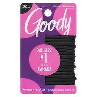 Goody - Ouchless No Metal Gentle Elastics, 24 Each