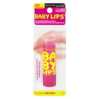 MAYBELLINE - Baby Lips SPF 20 Moisturizing Lip Balm Pink Punch, 4 Gram