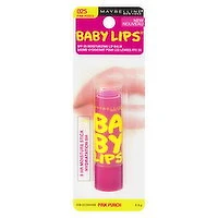 MAYBELLINE - Baby Lips SPF 20 Moisturizing Lip Balm Pink Punch, 4 Gram