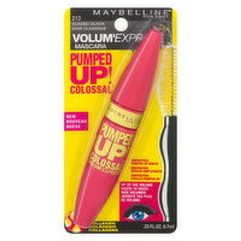 Maybelline - Volum'Express Pumped Up! Colossal Mascara- Classic Black, 9.5 Millilitre