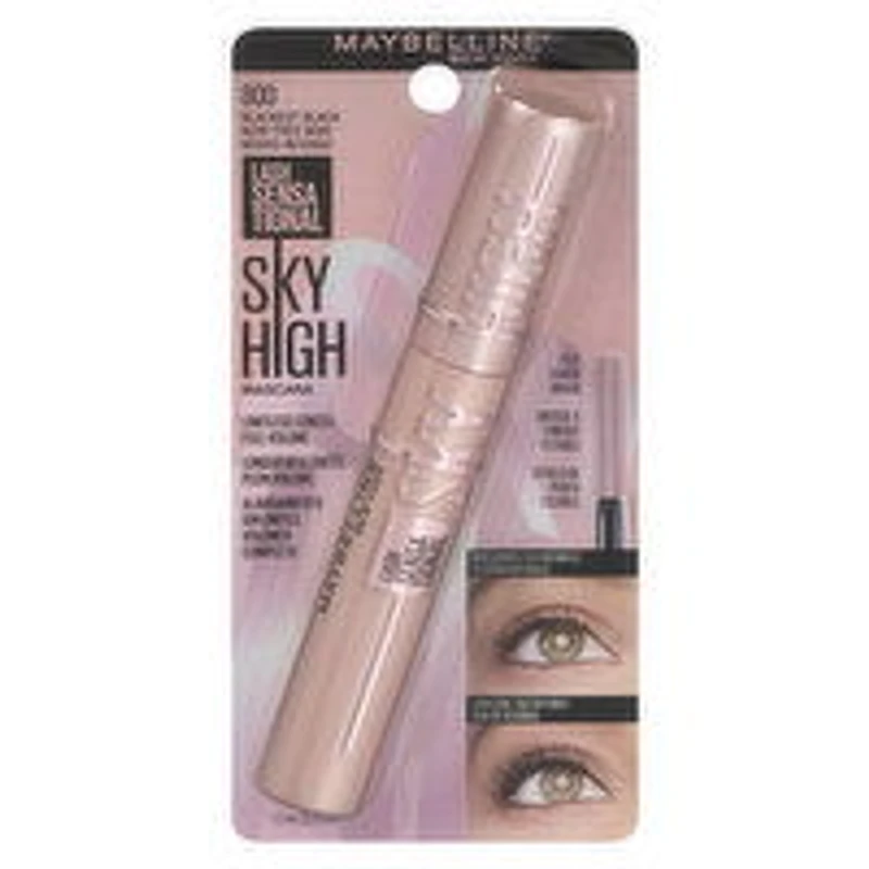 Maybelline - Lash Sensational Sky High Blackest Black, 7.2 Millilitre