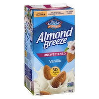 Blue Diamond - Almond Breeze - Unsweetened Vanilla, 1.89 Litre