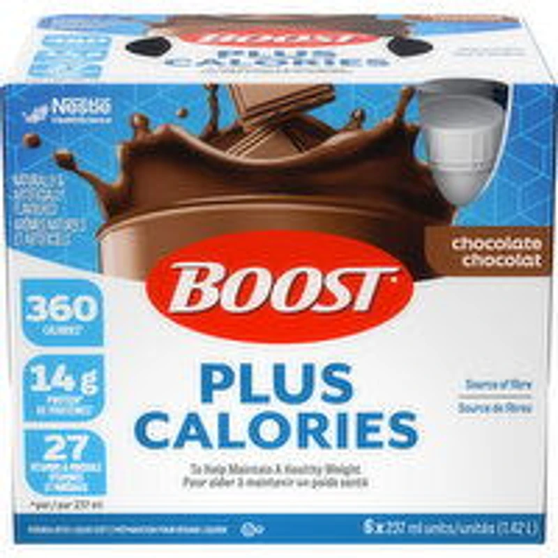 Boost - Nutritional Supplement Plus Calories - Chocolate, 6 Each