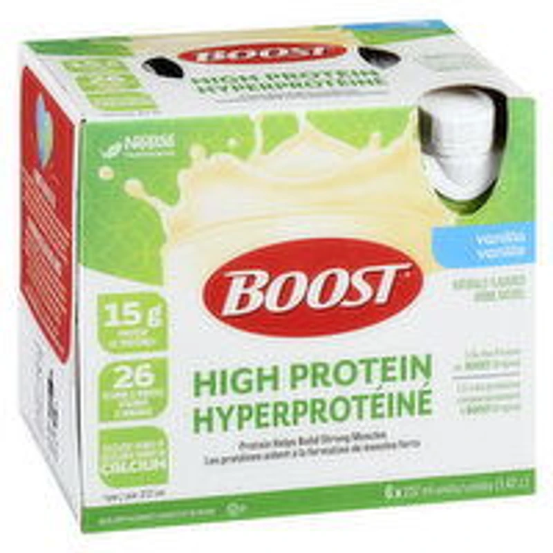 Boost - Nutritional Supplement High Protein - Vanilla, 6 Each