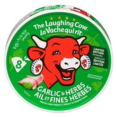The Laughing Cow - Garlic & Herb Spreadable Cheese, 8 Portions, 133 Gram