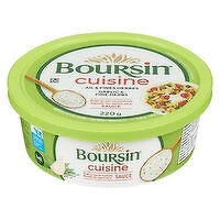 Boursine - Boursin Cuisine Garlic and Herb, 220 Gram