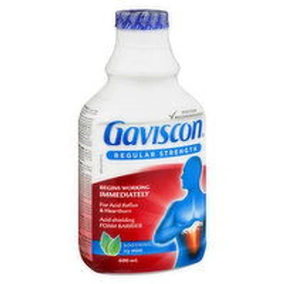 Gaviscon - Regular Strength - Soothing Icy Mint, 600 Millilitre