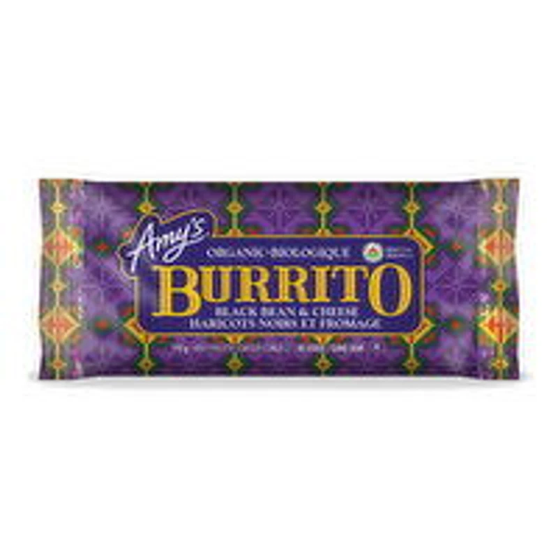 AMY'S - Organic Black Bean & Cheese Burrito, 235 Gram