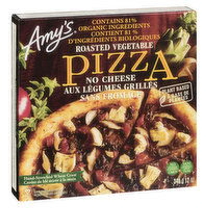 AMY'S - Roasted Vegetable Pizza No Cheese, 340 Gram