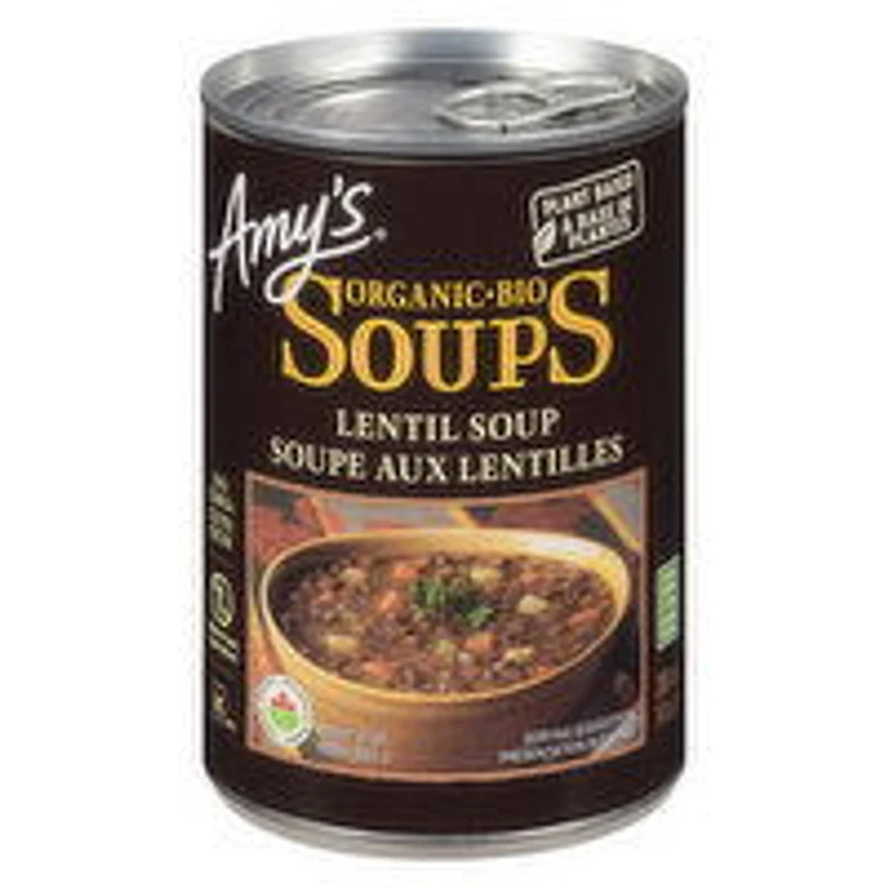 AMY'S - Organic Lentil Soup, 398 Millilitre