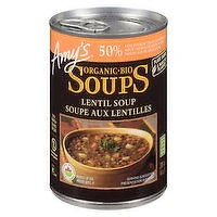 AMY'S - Organic Lentil Soup Light Sodium, 396 Millilitre