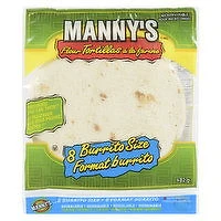 Manny's - Flour Tortillas, Burrito Size, 482 Gram