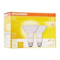 Sylvania - LED 65W Flood PAR30 Soft White Non-Dimmable, 2 Each