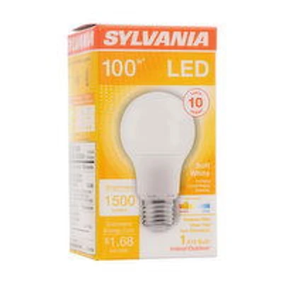 Sylvania - LED Soft White 100W Non-Dimmable A19 Bulb, 1 Each