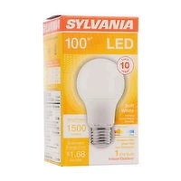 Sylvania - LED Soft White 100W Non-Dimmable A19 Bulb, 1 Each