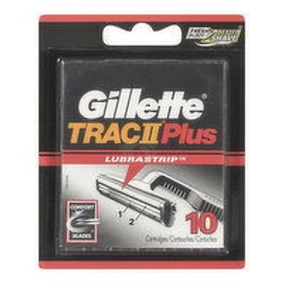 Gillette - Trac2 Plus Razor Blades, 10 Each