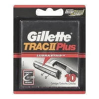 Gillette - Trac2 Plus Razor Blades, 10 Each