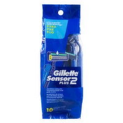 Gillette - Sensor2 Plus Soft Ultra Grip Disposable Razor, 10 Each