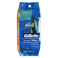 Gillette - Sensor2 Plus Pivot Soft Ultra Grip, 10 Each